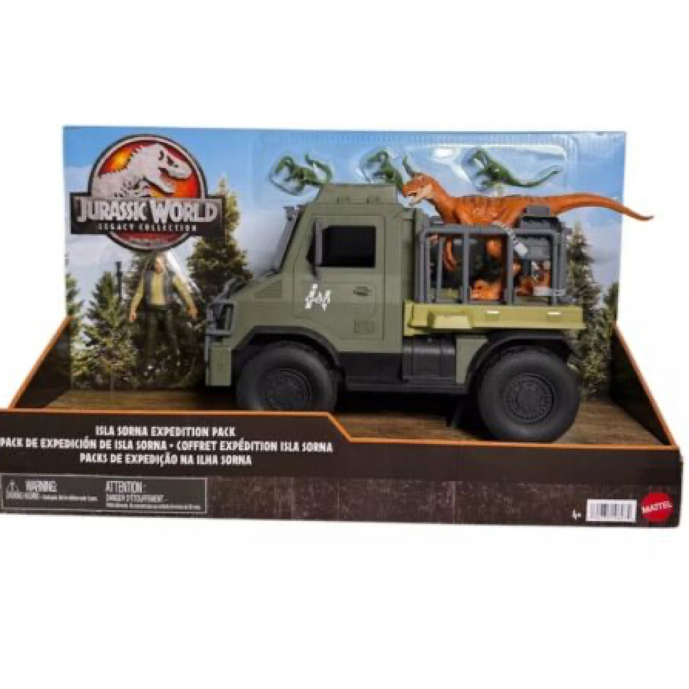 Jurassic Park Isla Sorna Expedition Pack - MATTEL - New - Legacy Collection